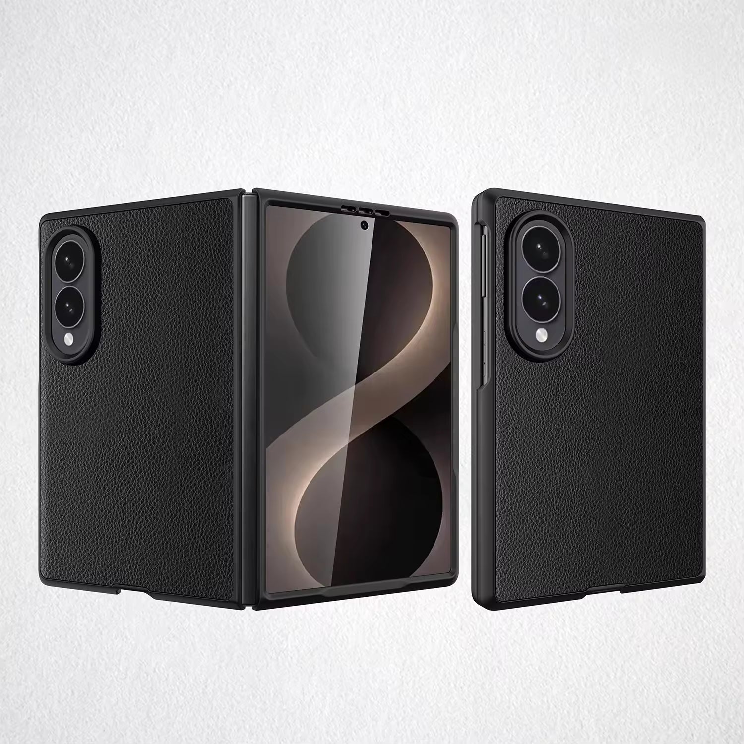 PU Crazy Horse Pattern Case For Samsung Fold