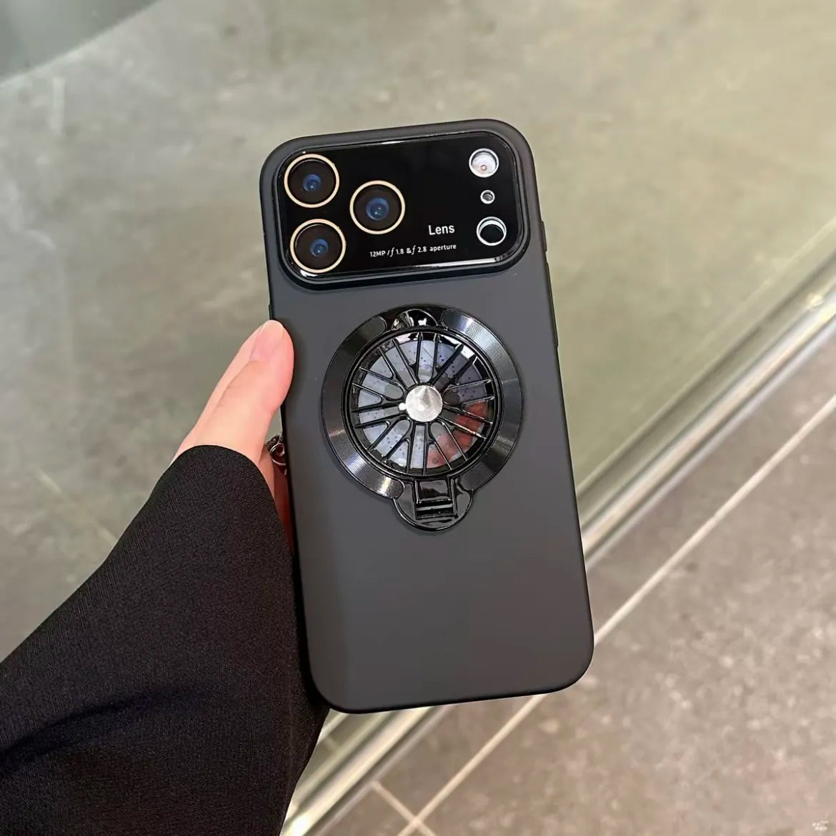 Rotating Wheel Stand Case For iPhone