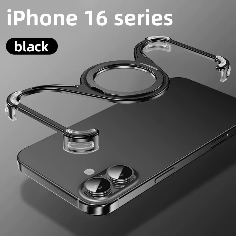 W Shape Case With 360 Rotation Stand For iPhone