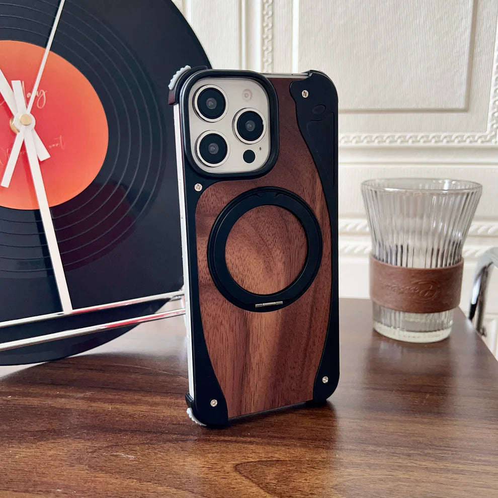 WoodMetalBlend Case With Stand