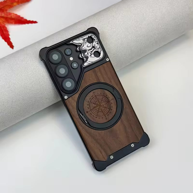 Compass WoodMetal Case For Samsung