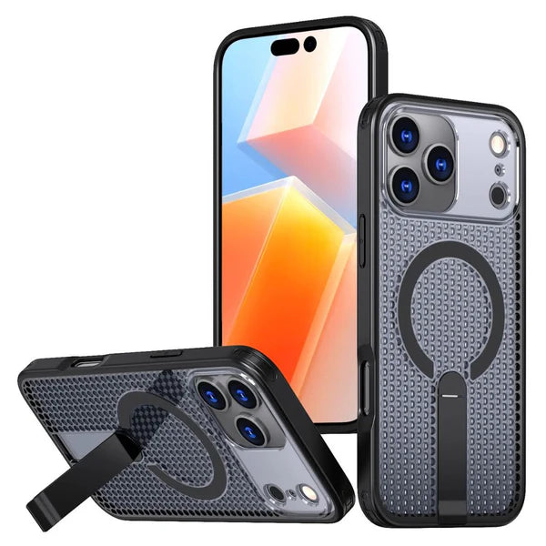 Mesh MagSafe Case With Kickstand For iPhone