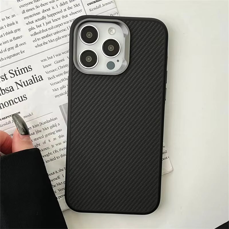 Carbon Fiber Texture Case For iPhone