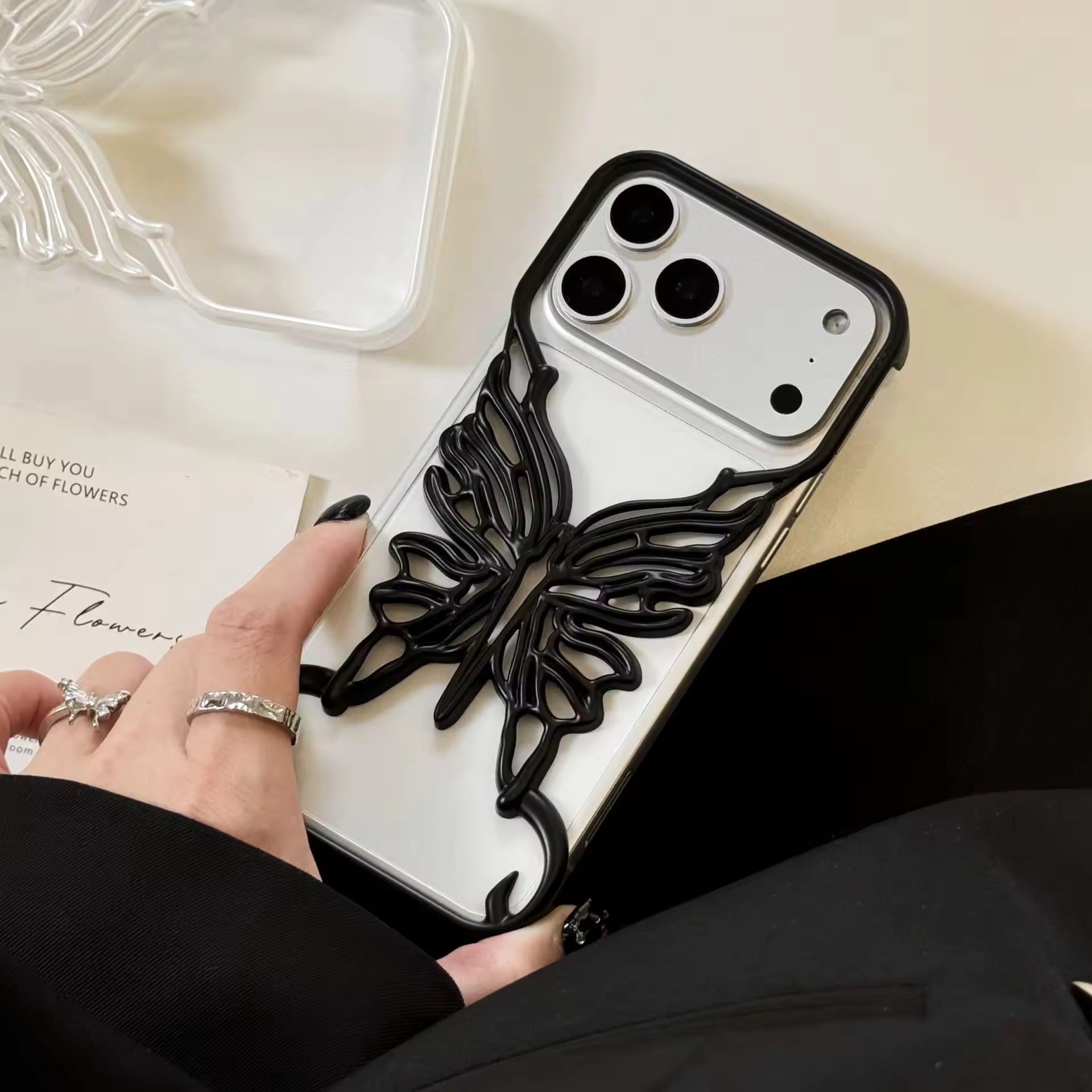 Butterfly Muse 3D Hollow iPhone Case