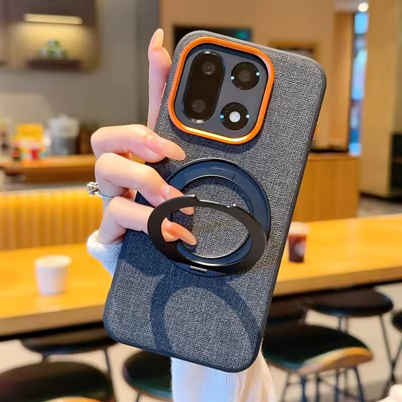 FabricRing Magnetic Stand Case For OnePlus