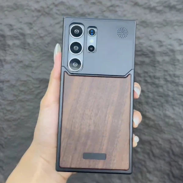 Woody Metallic Case For Samsung