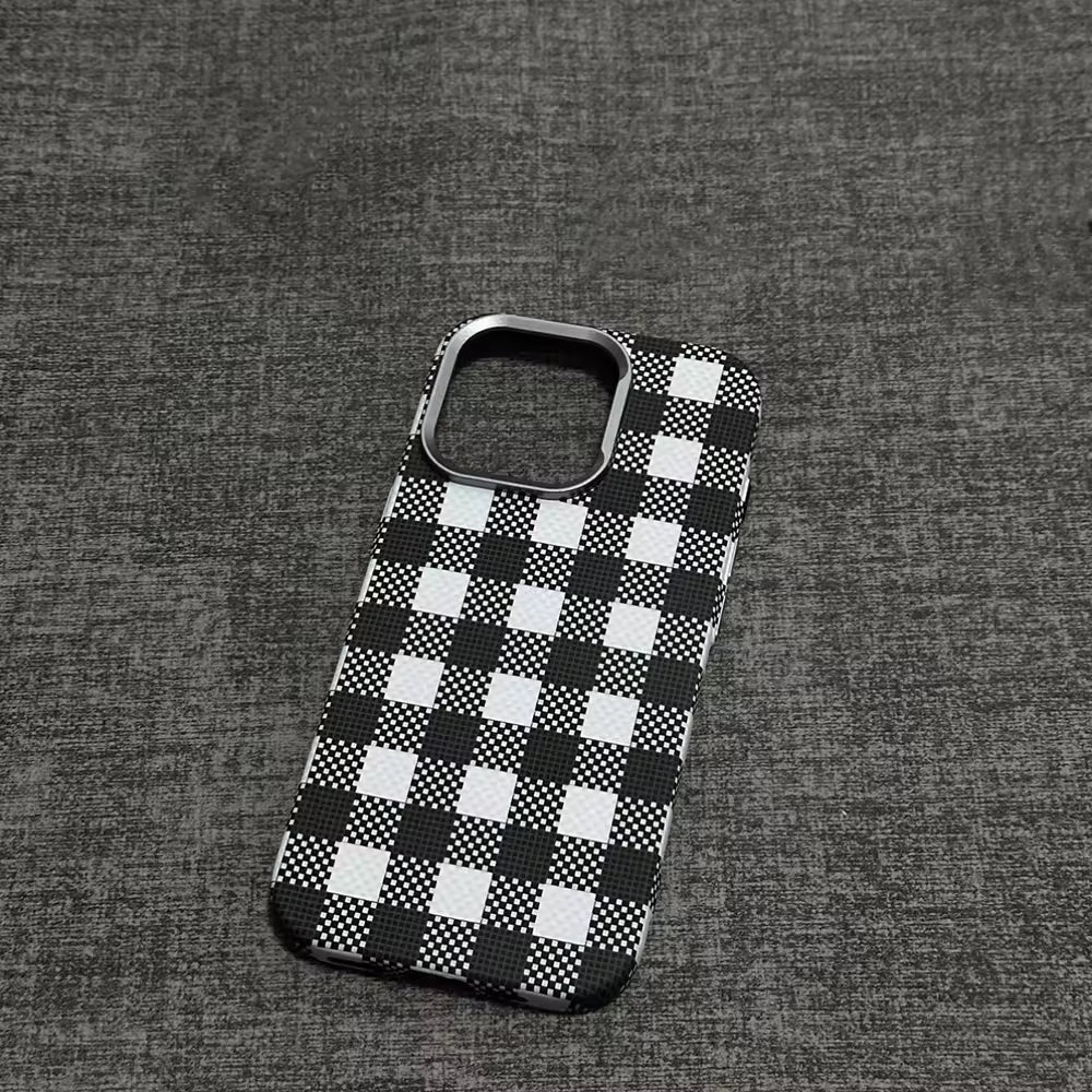 Checkered Pattern Magnetic Case For iPhone