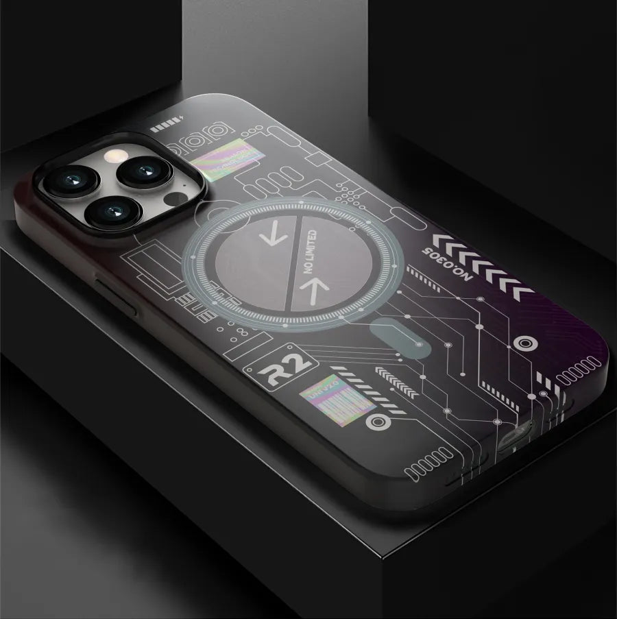 Cyber Luminous Magnetic Case For iPhone
