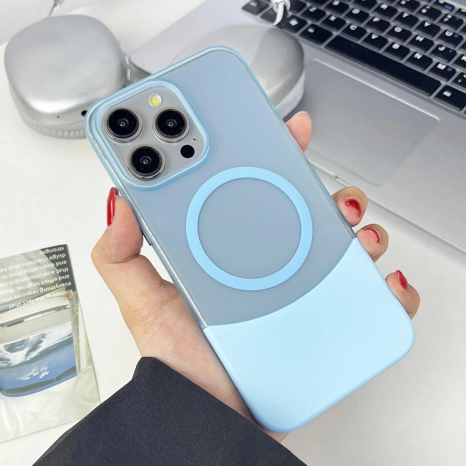 Frosted Color Detachable Hard PC Phone Case For iPhone