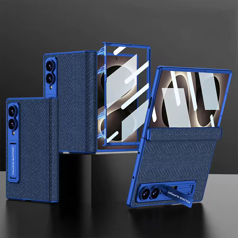 CarbonPattern Kickstand Case For Samsung Fold
