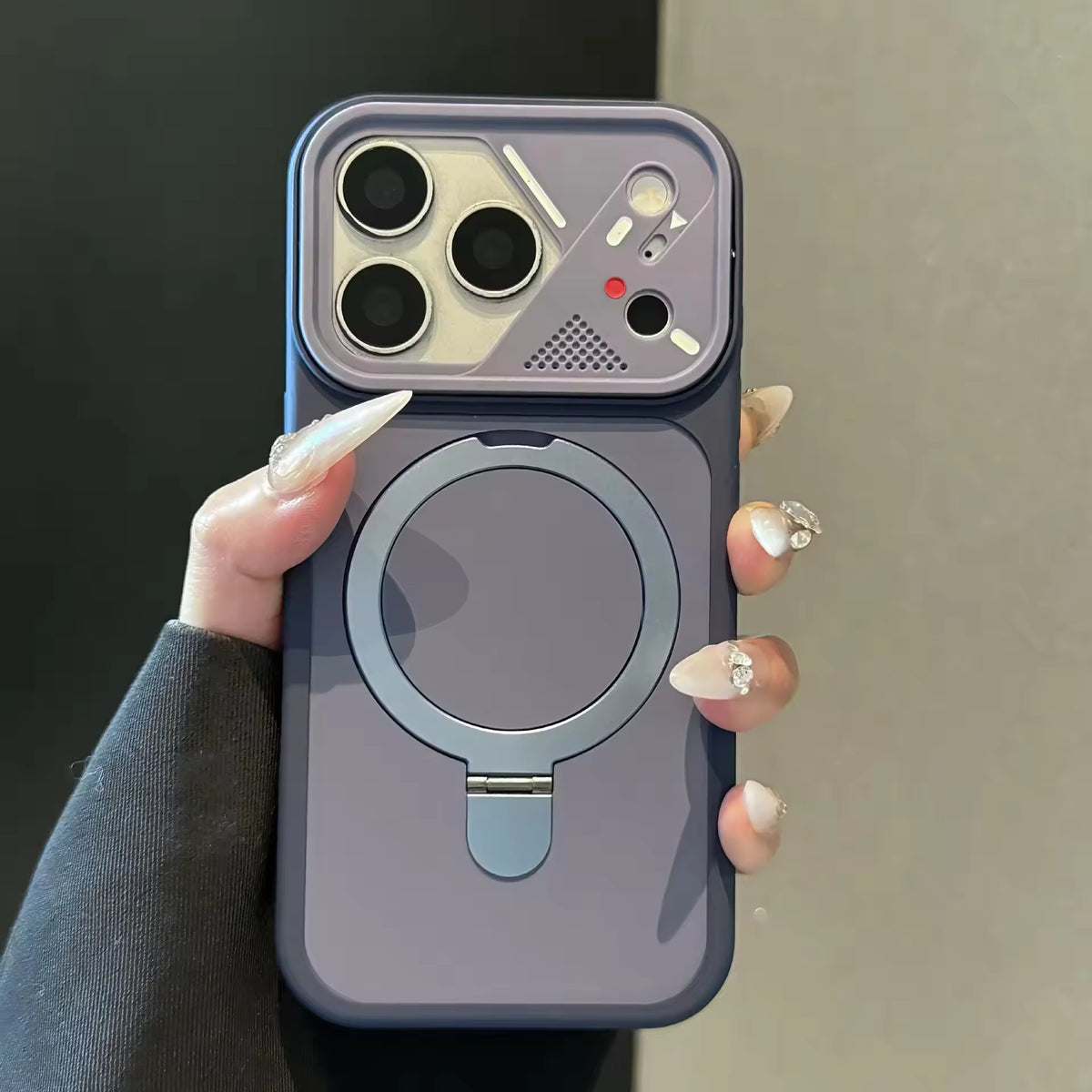 TPU Phone Case With Metal Ringstand for iPhone