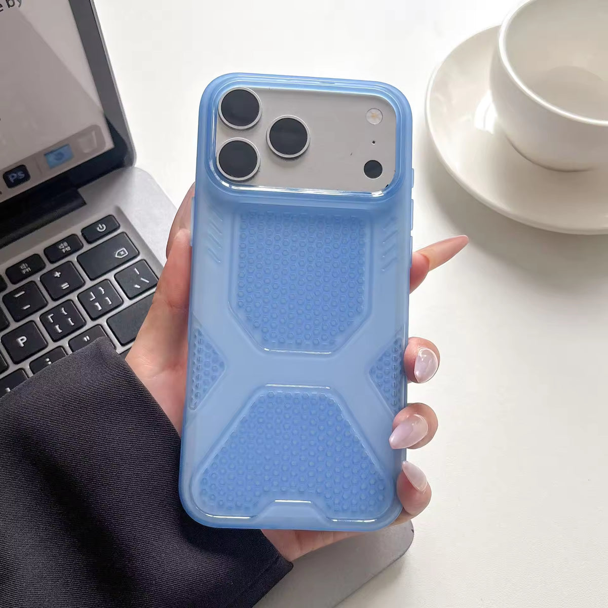 Shockproof TPU Honeycomb Protective Phone Case for iPhone
