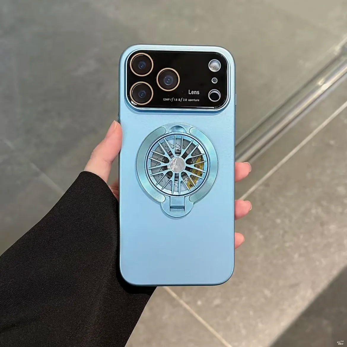 Rotating Wheel Stand Case For iPhone