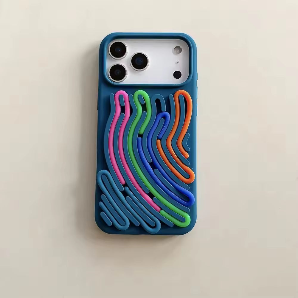 Rainbow WaveLoop 3D Case For iPhone