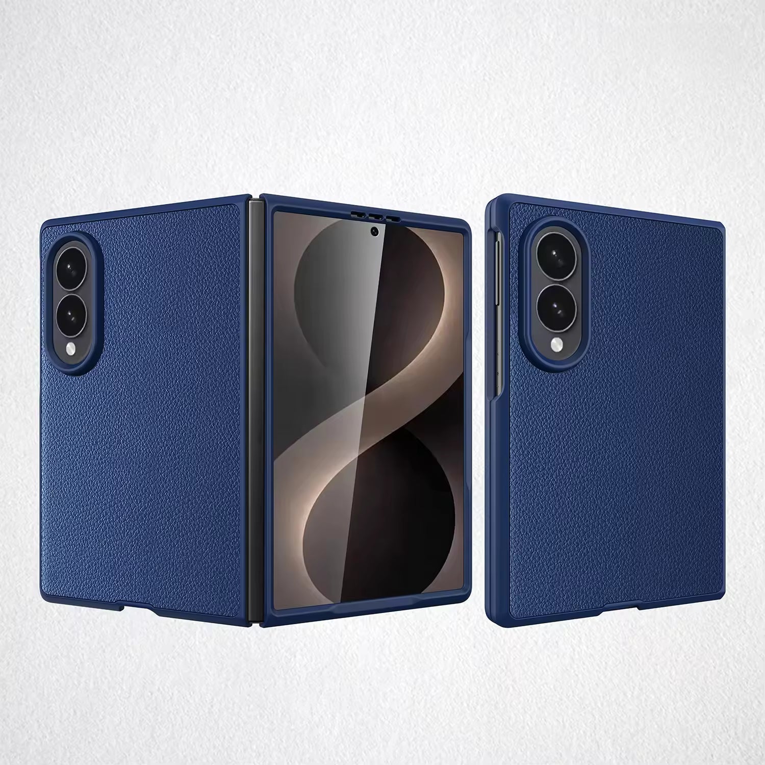 PU Crazy Horse Pattern Case For Samsung Fold