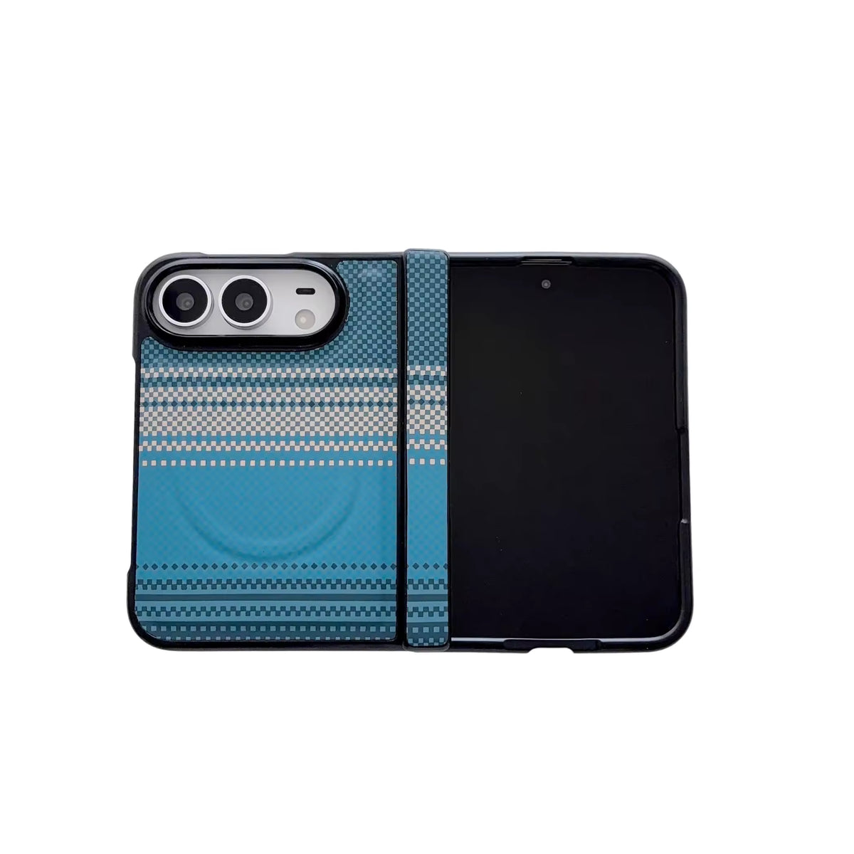 Colour Magnetic Carbon Fiber Case For iPhone Duo
