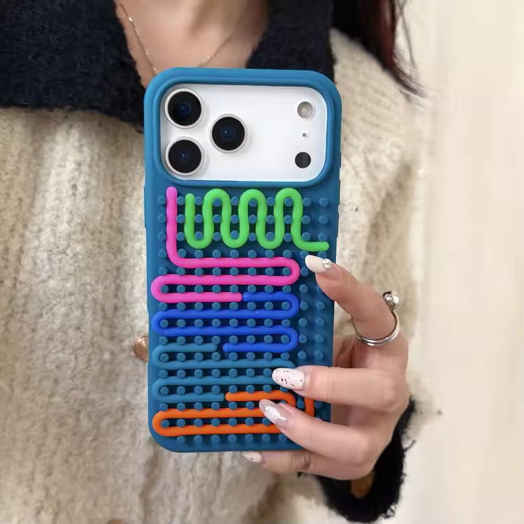 Pro Rainbow WaveLoop 3D Case For iPhone