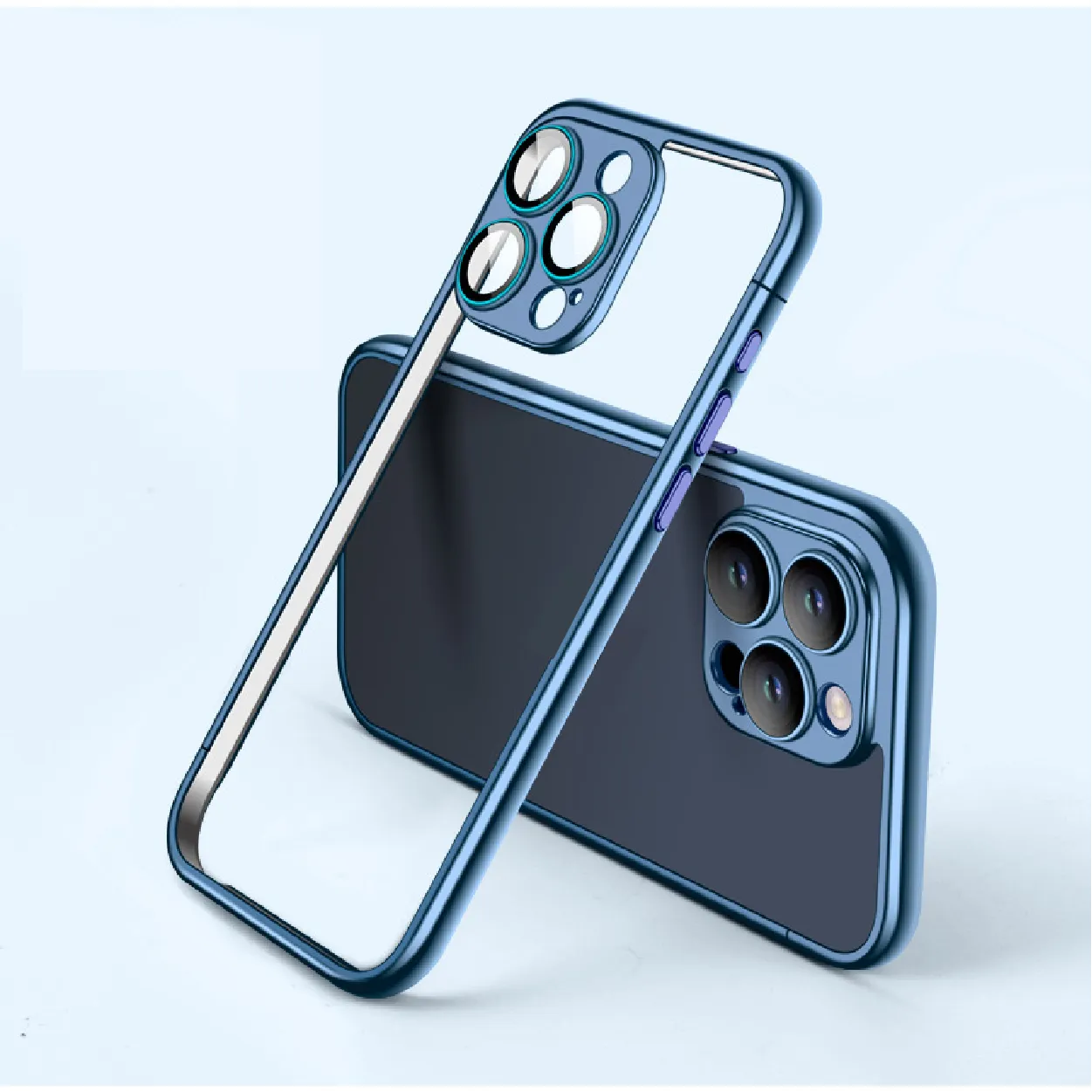 PC Electroplated Frame Case For iPhone