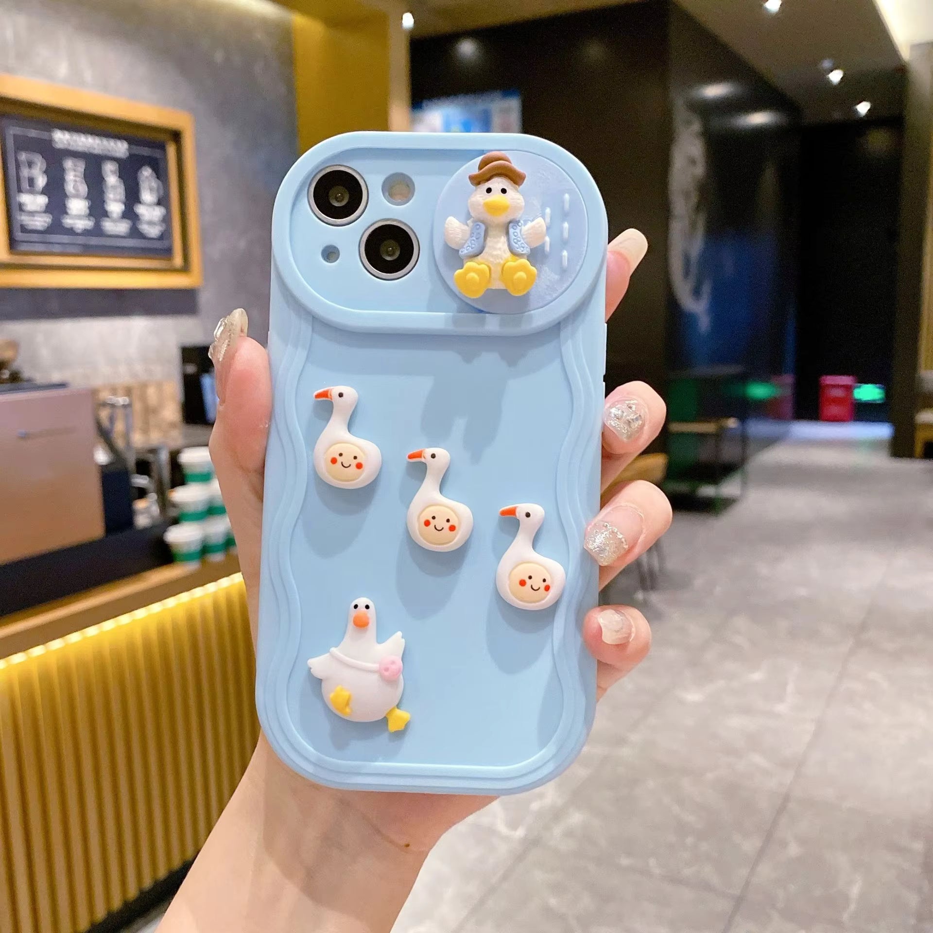 Cute 3D Duck Silicon Case For iPhone