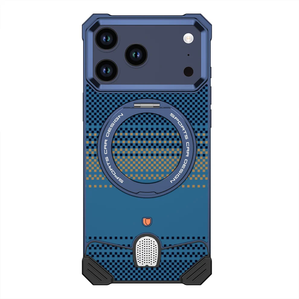 MetalKevlar Texture Hypercar Design Case For iPhone