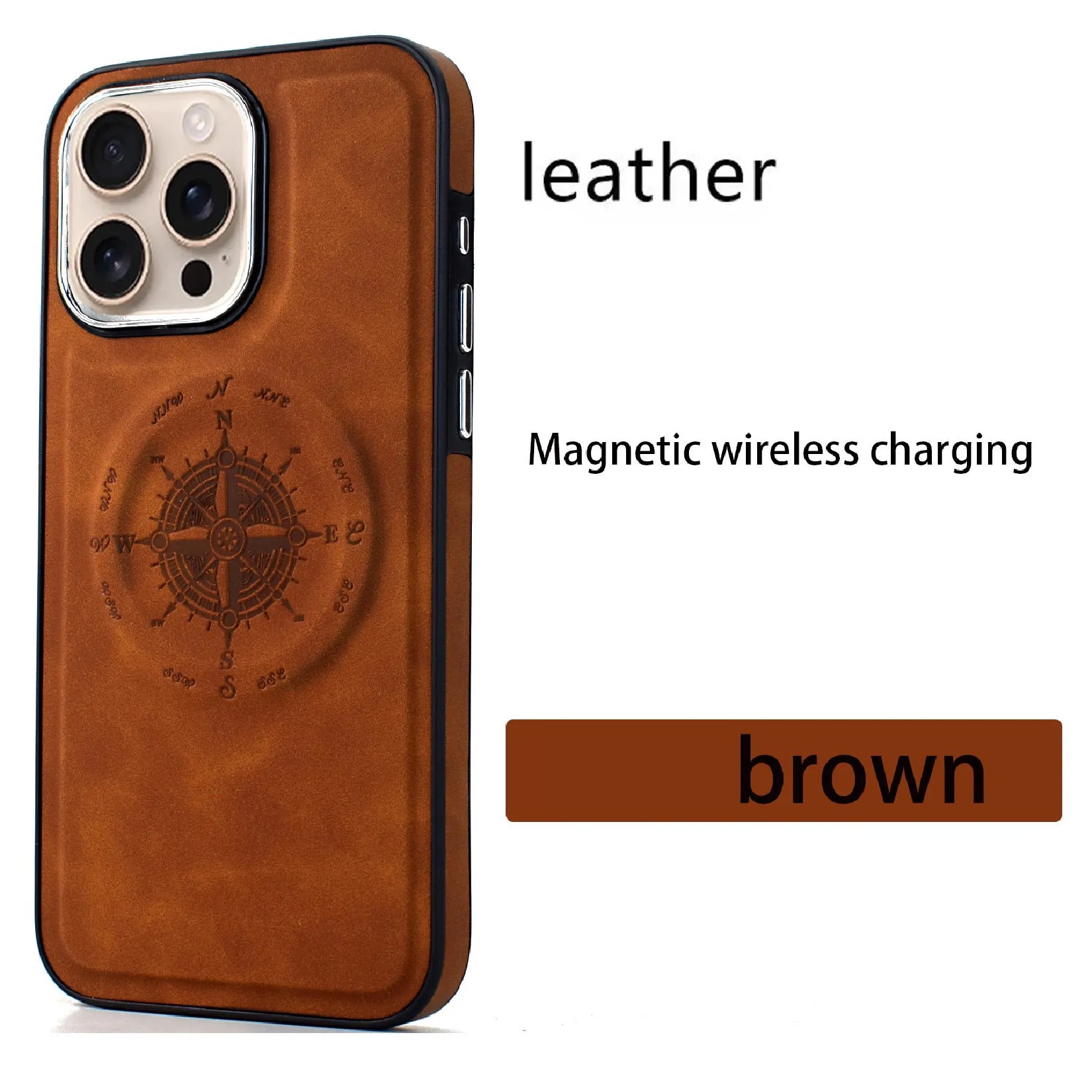Nautical Compass Magnetic Case For iPhone