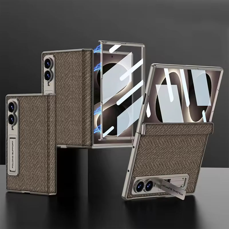 CarbonPattern Kickstand Case For Samsung Fold