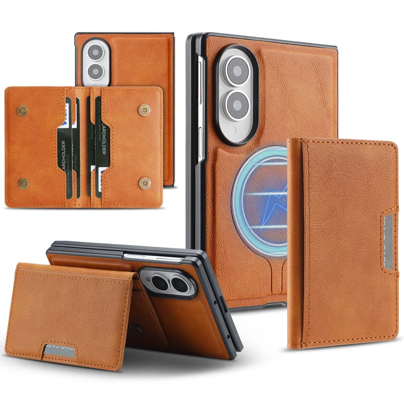 Bifold Card Holder Case For Samsung Fold