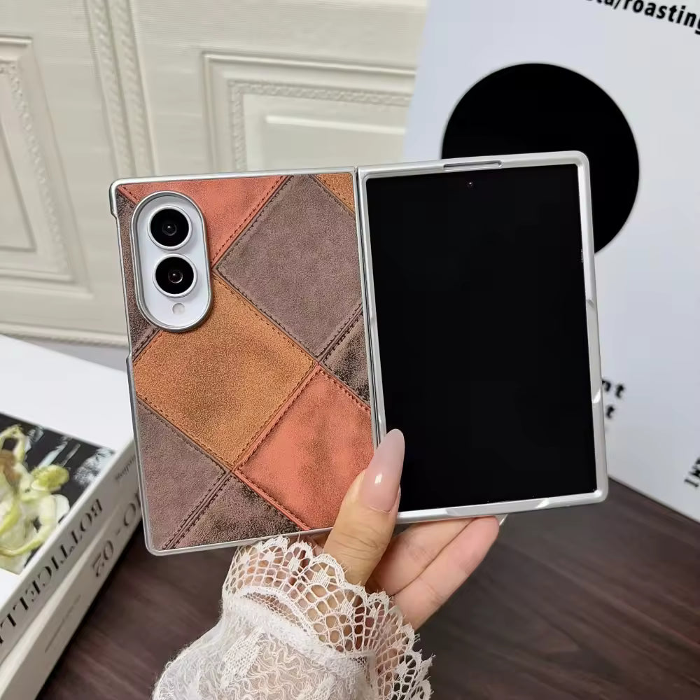 Lattice Pattern Design Case For Samsung Fold