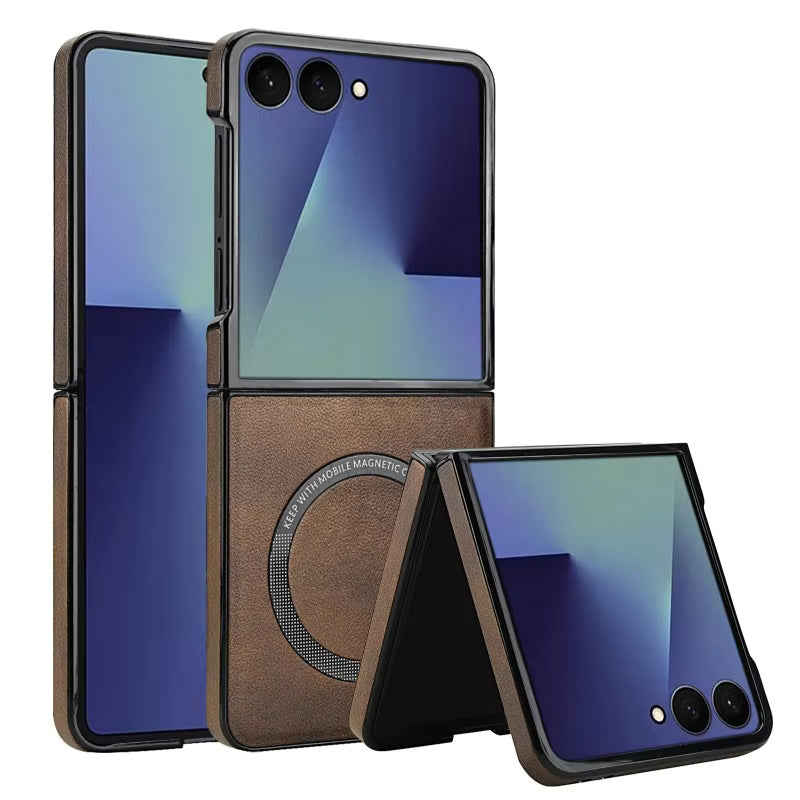 LeatherRIng Case For Samsung Flip