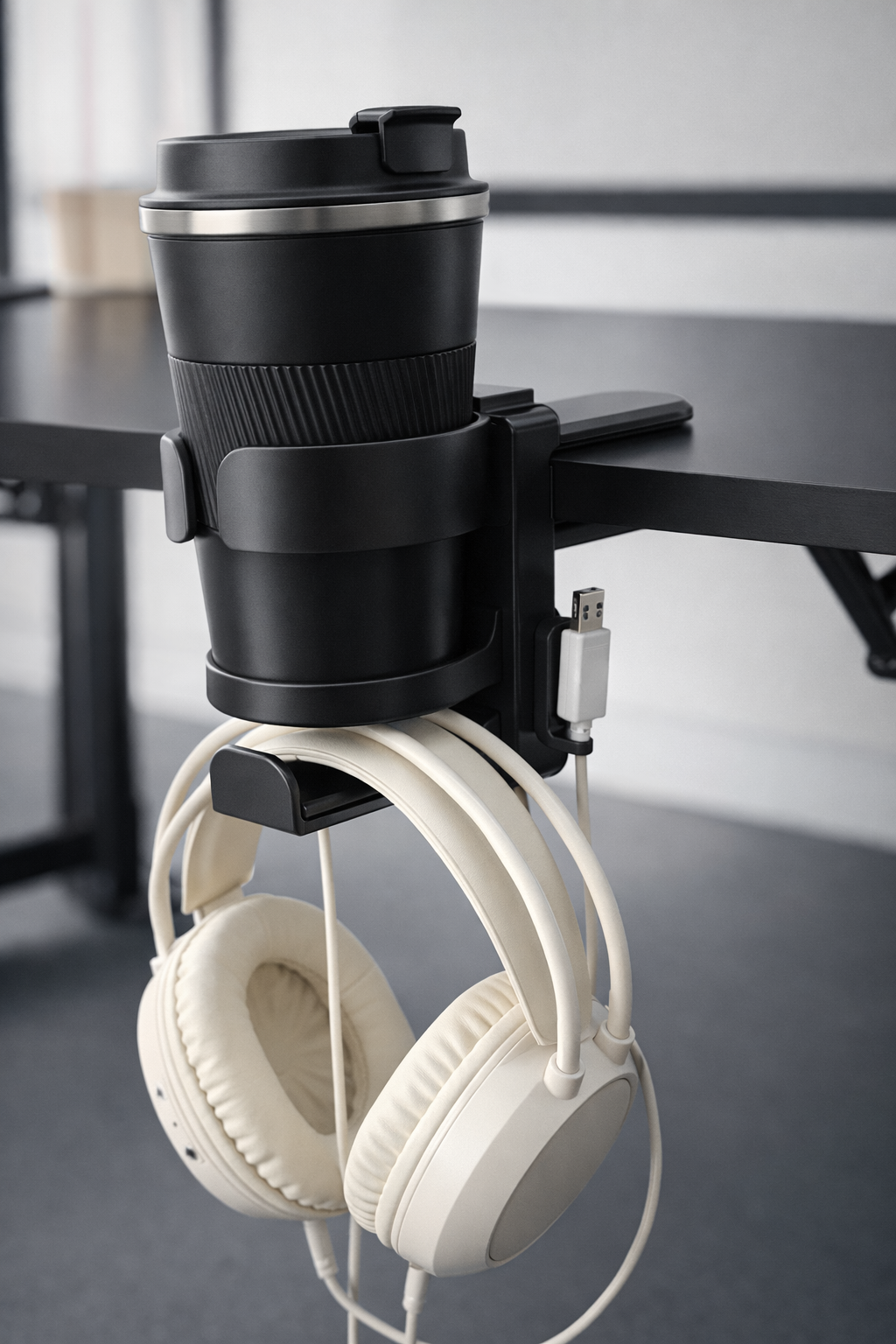 DeskClamp Cup & Accessories Holder