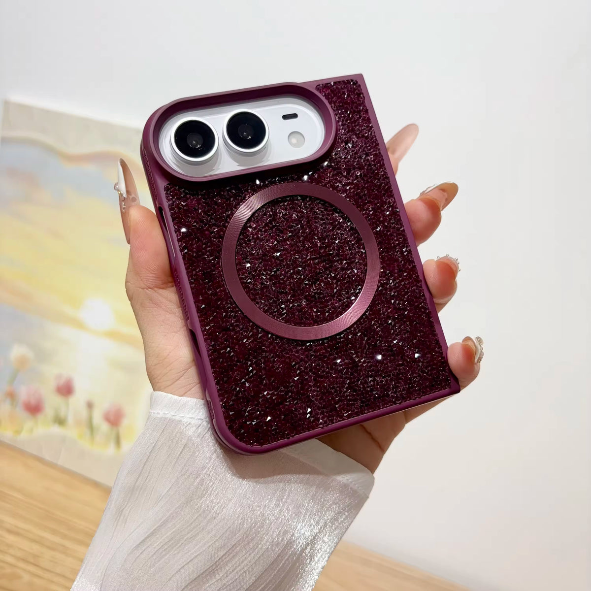 Glitter Diamond Hard Phone Case for iPhone Duo