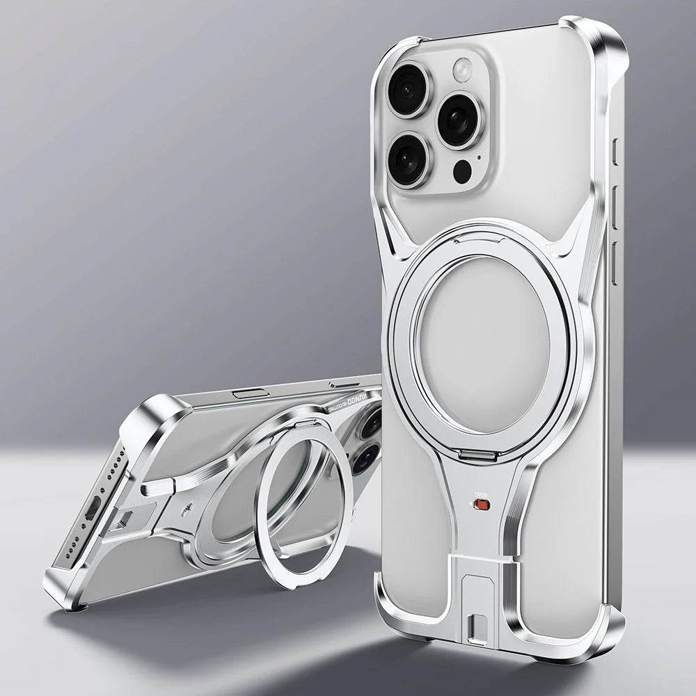 YMetal Case With Rotating Stand For iPhone