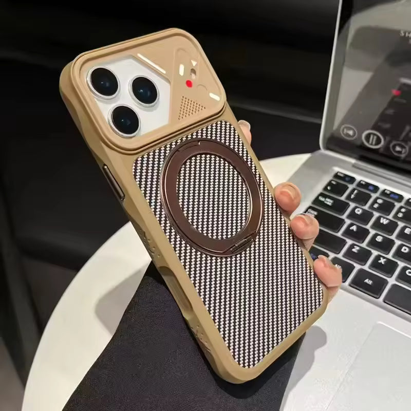 Carbon Fiber Ringstand Case for iPhone
