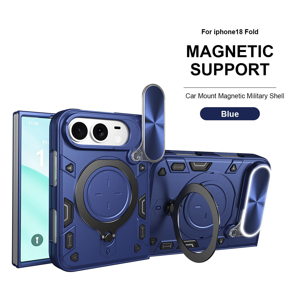 Magnetic Car Mount Phone Case for iPhone Duo