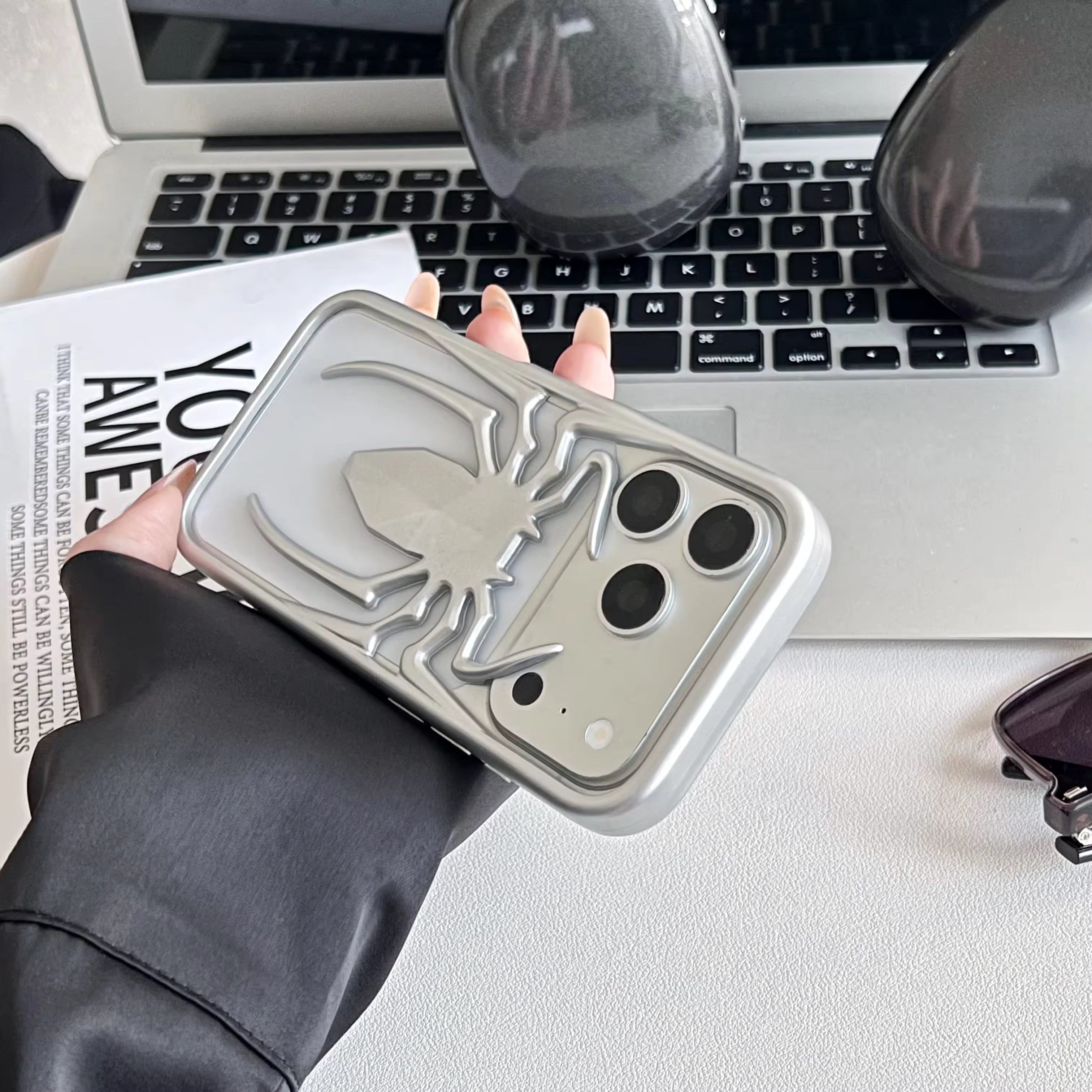 3D Spider Hollow Case For iPhone