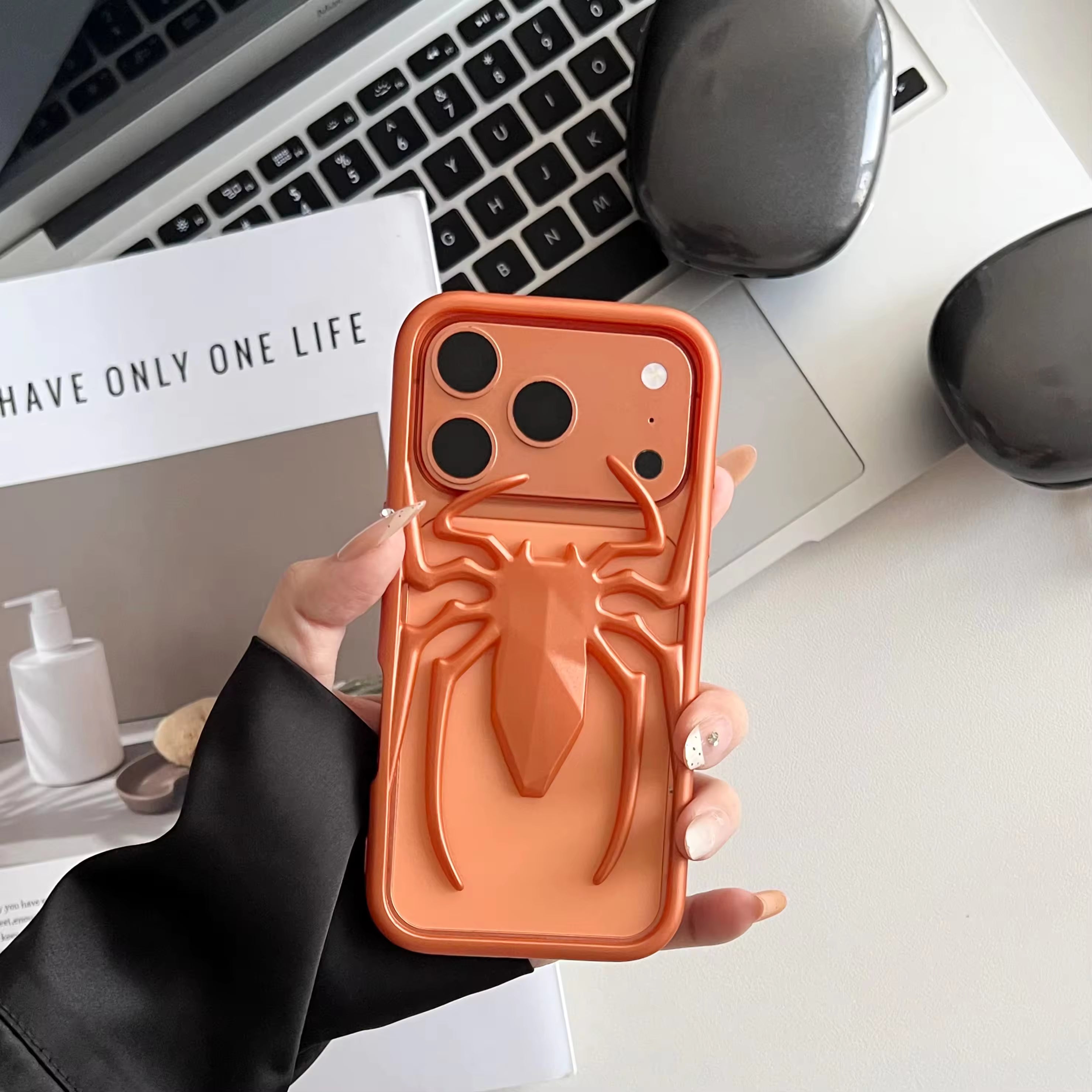 3D Spider Hollow Case For iPhone