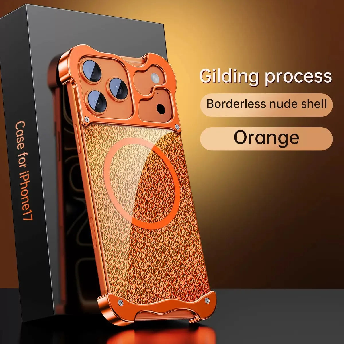 Shiny Kevlar Design Metal Case For iPhone