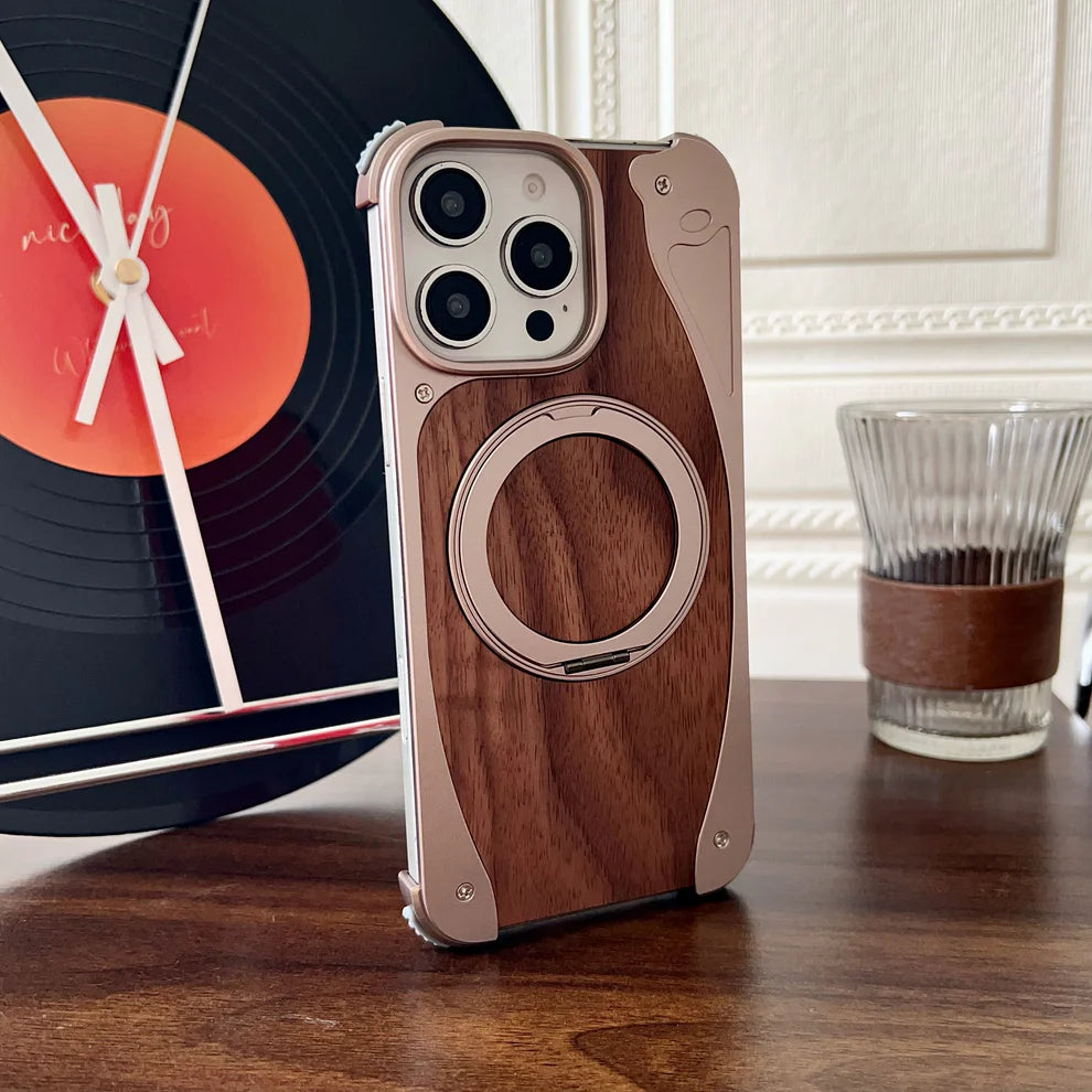 WoodMetalBlend Case With Stand