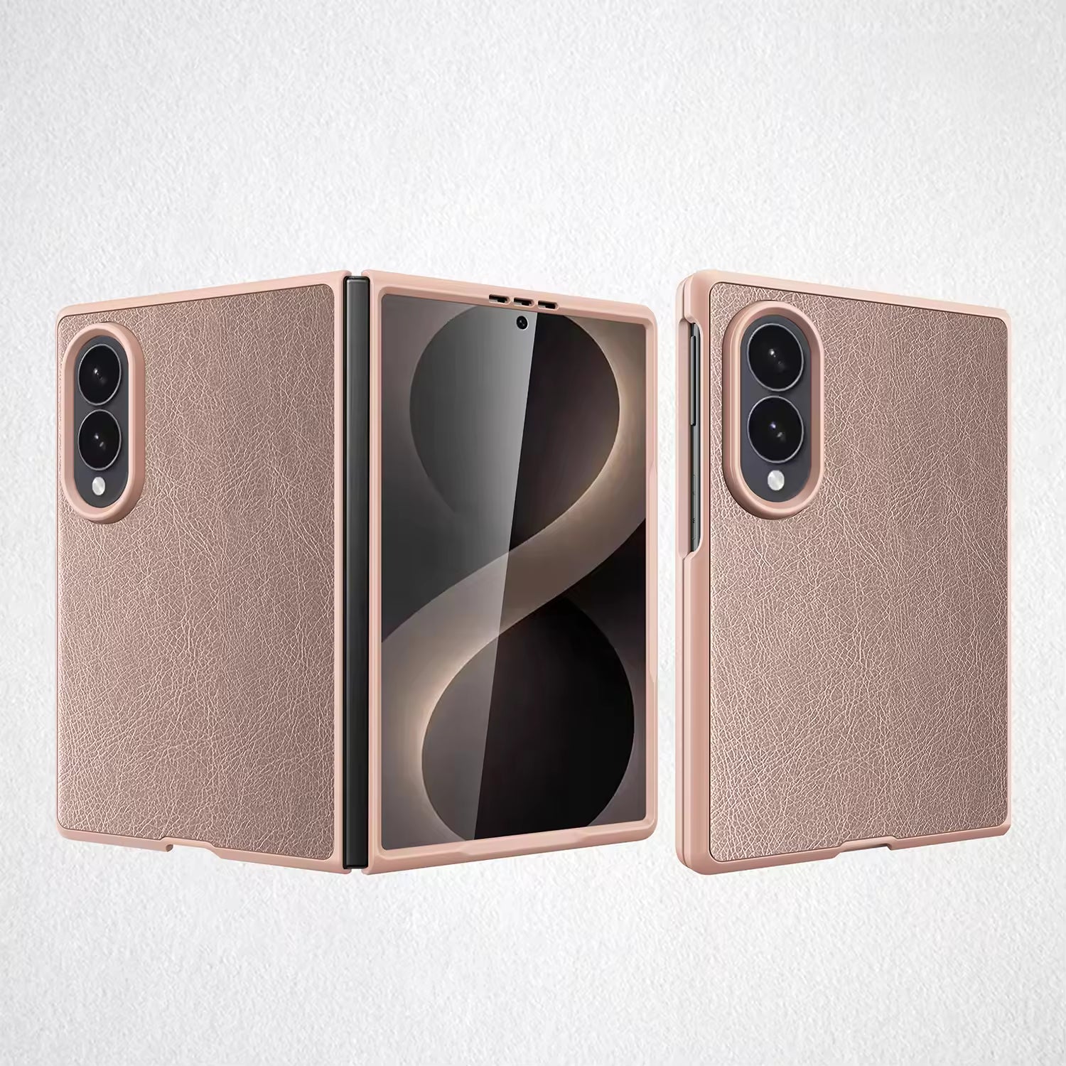 PU Crazy Horse Pattern Case For Samsung Fold