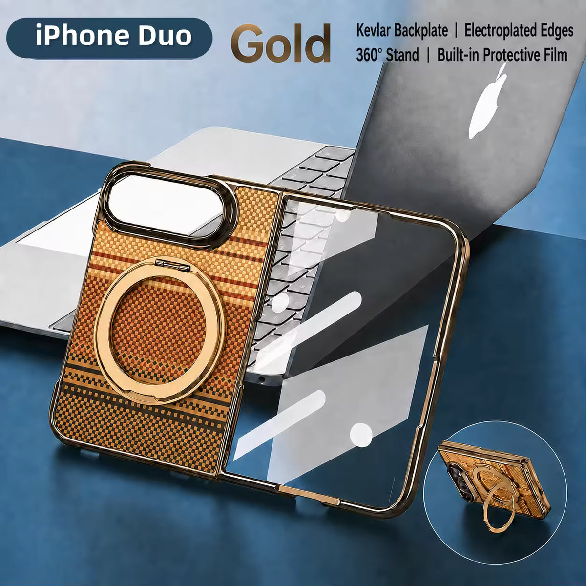 Color Magnetic KickStand Case for iPhone Duo