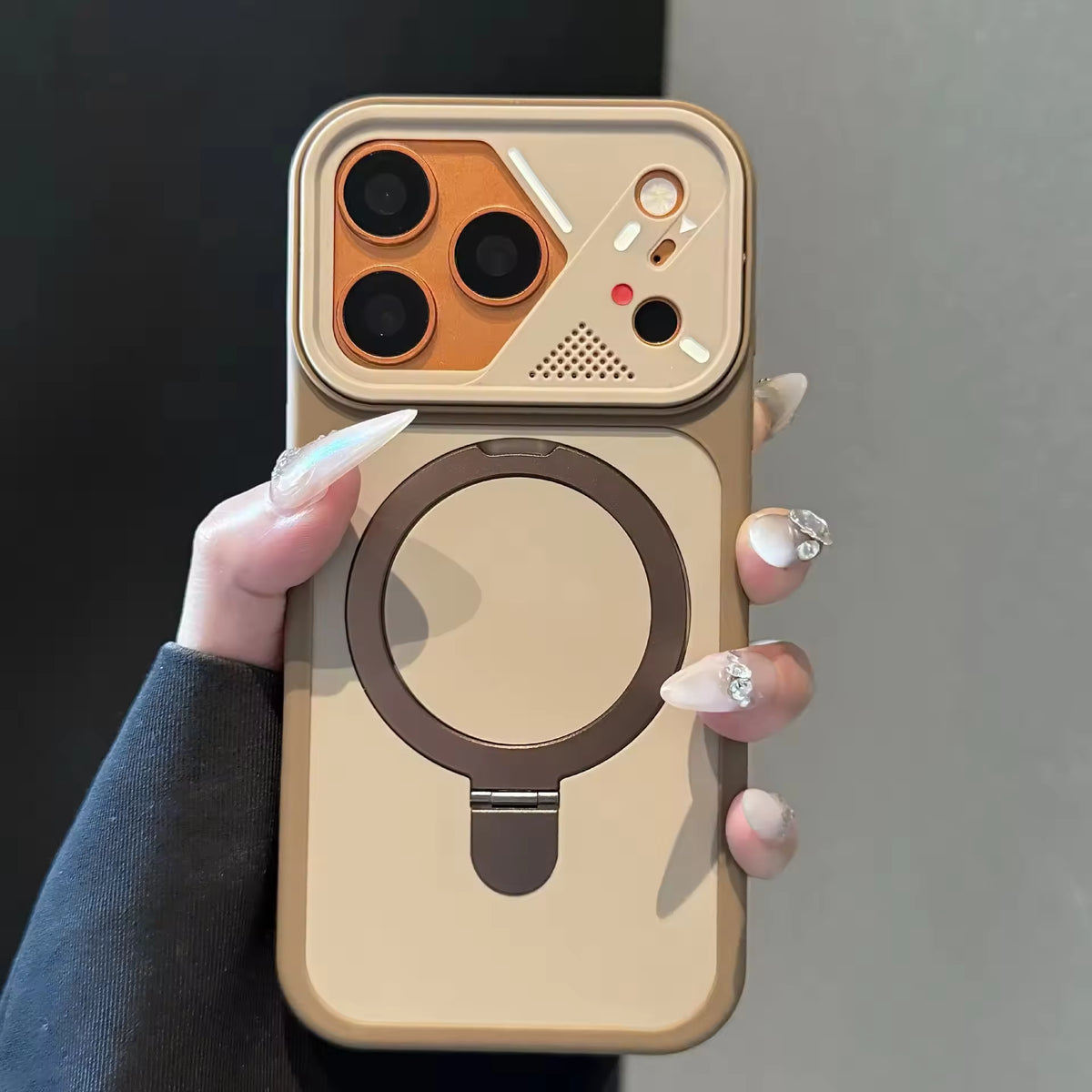 TPU Phone Case With Metal Ringstand for iPhone