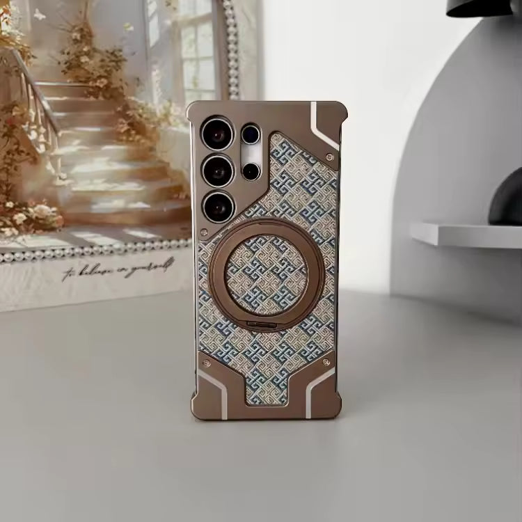 Geo Pattern Metal Case For Samsung