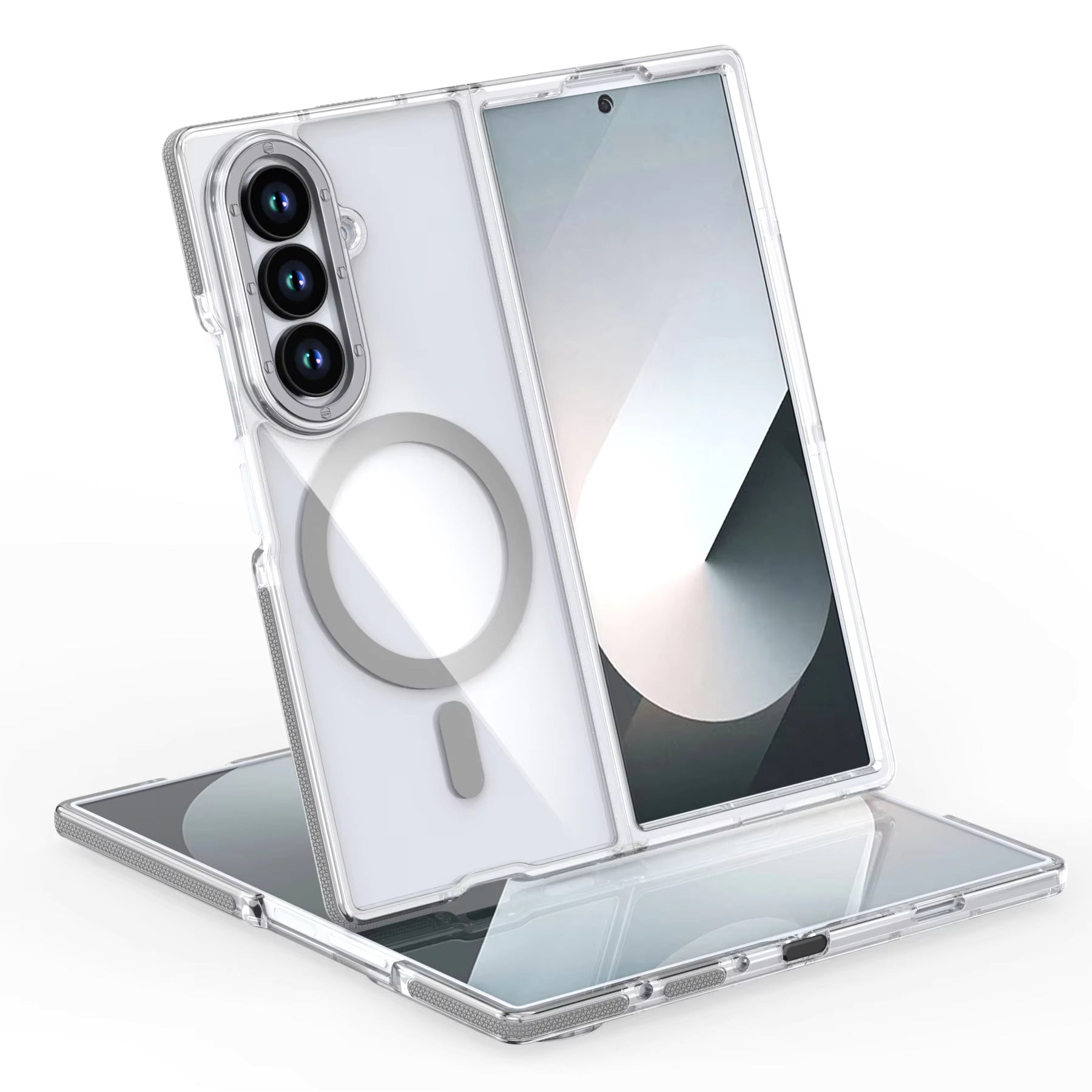 ColorBorder Transparent Case For Samsung Fold