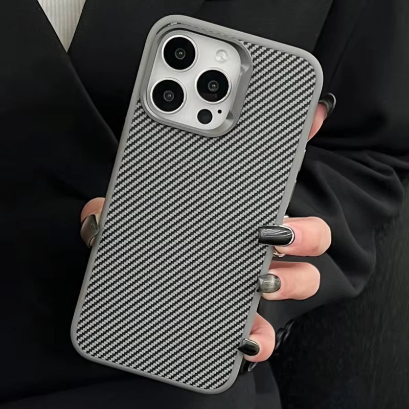 Carbon Fiber Texture Case For iPhone