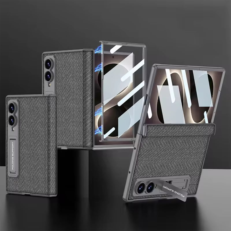 CarbonPattern Kickstand Case For Samsung Fold