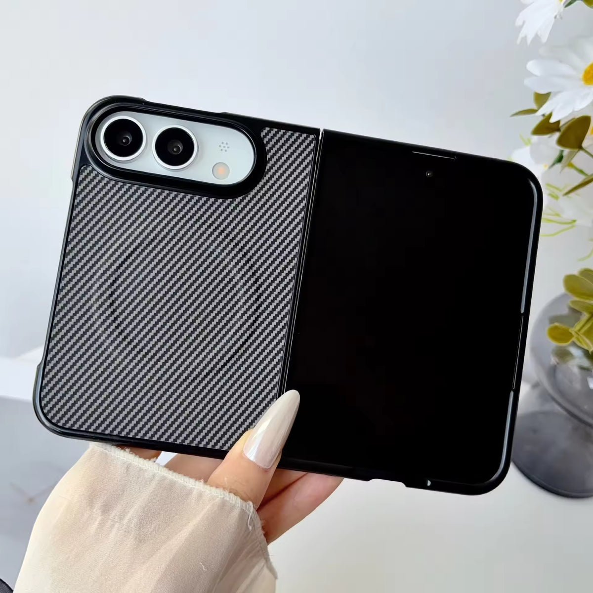 Color CarbonFiber Pattern Case For iPhone Duo
