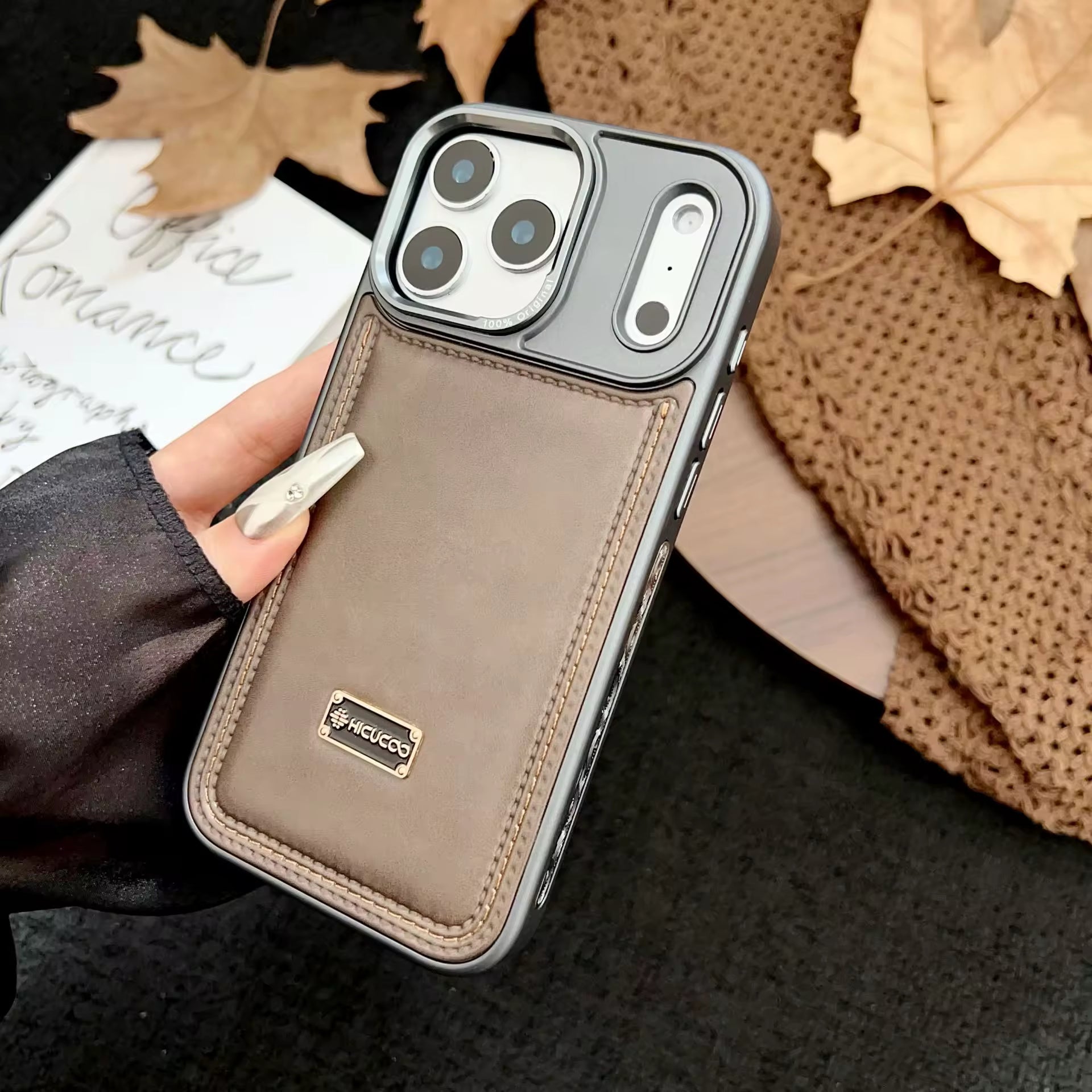 Hicucoo Leather Case For iPhone