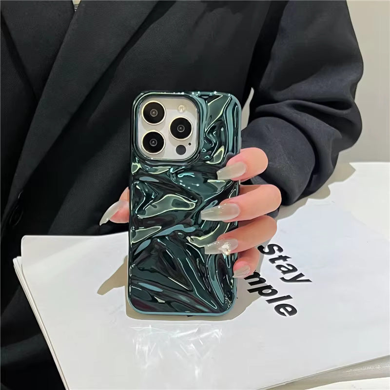 Color Water Wave Design Case For iPhone