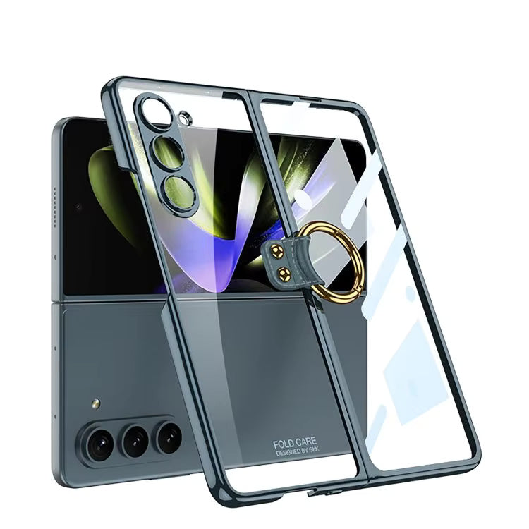 ClearGoldRing Case For Samsung Fold