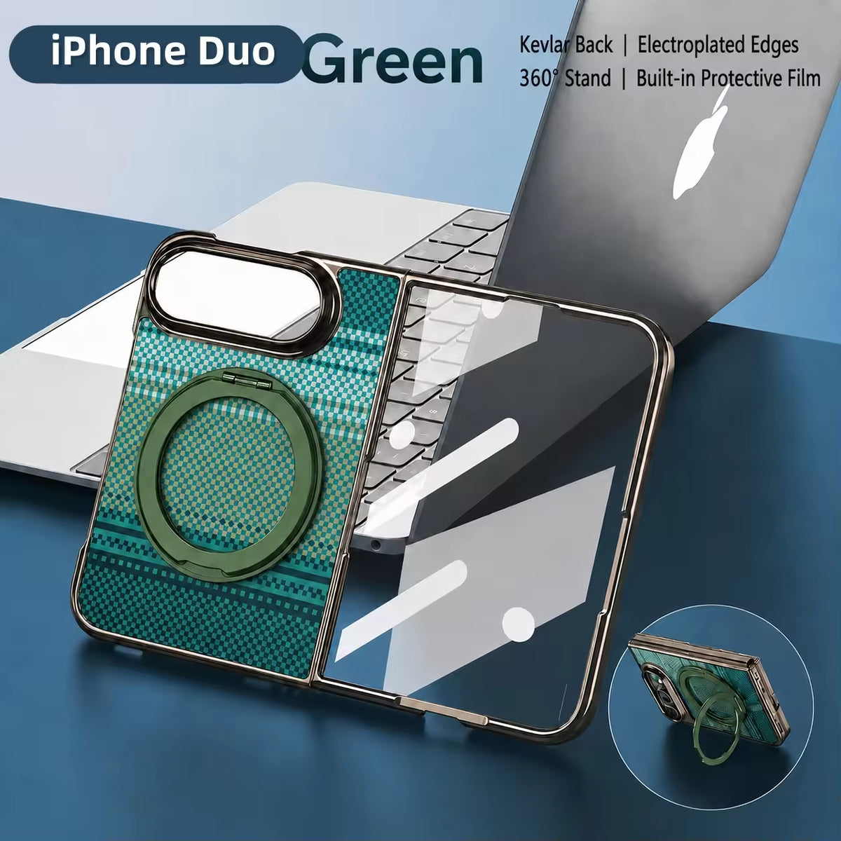 Color Magnetic KickStand Case for iPhone Duo